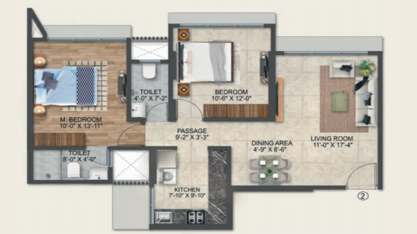 arkade serene malad west-Arkade-Serene-FP-2-BHK-702.png